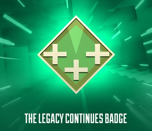 THE LEGACY CONTINUES BADGE